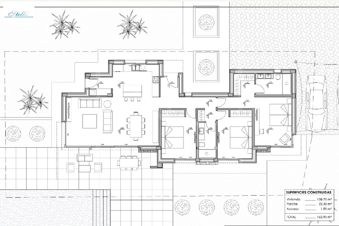 Villa in Calpe te koop, woonoppervlakte 282 m², + Vloerverwarming, Airconditioning, grondstuk 800 m², 3 slapkamer, 2 badkamer, Zwembad, ref.: NL-NLD1452-4