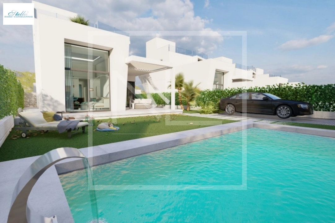 Villa in Finestrat te koop, woonoppervlakte 163 m², Bouwjaar 2024, + Centrale verwarming, Airconditioning, grondstuk 393 m², 3 slapkamer, 3 badkamer, Zwembad, ref.: NL-NLD1470-2