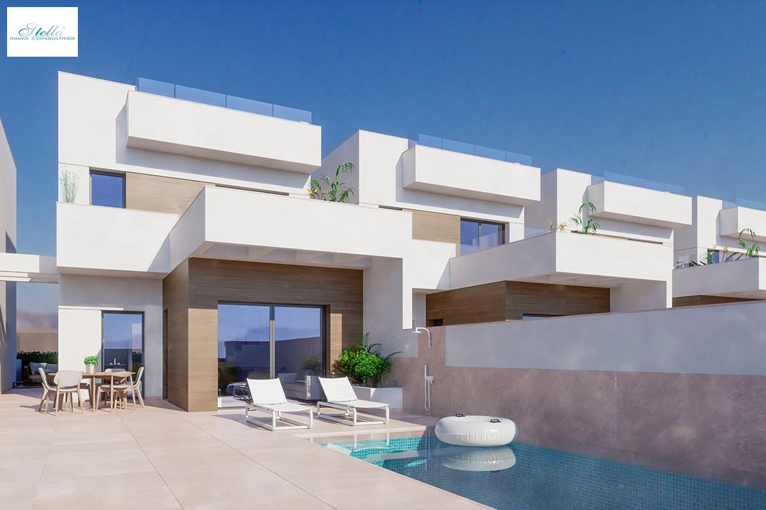 Villa in Los Montesinos te koop, woonoppervlakte 171 m², Staat Eerste bewoning, grondstuk 219 m², 3 slapkamer, 3 badkamer, Zwembad, ref.: HA-MSN-112-E01-1