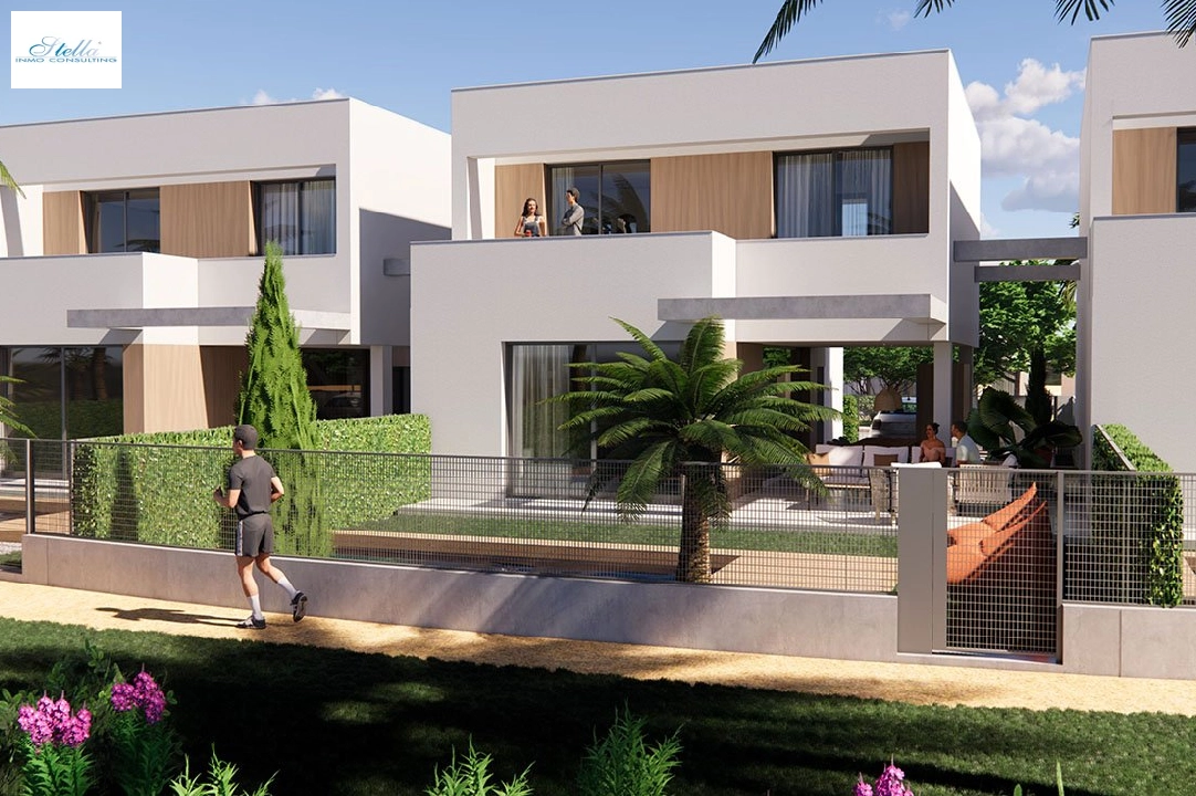 Villa in Los Alcazares te koop, woonoppervlakte 300 m², Staat Eerste bewoning, grondstuk 202 m², 3 slapkamer, 3 badkamer, Zwembad, ref.: HA-LAN-421-E01-2
