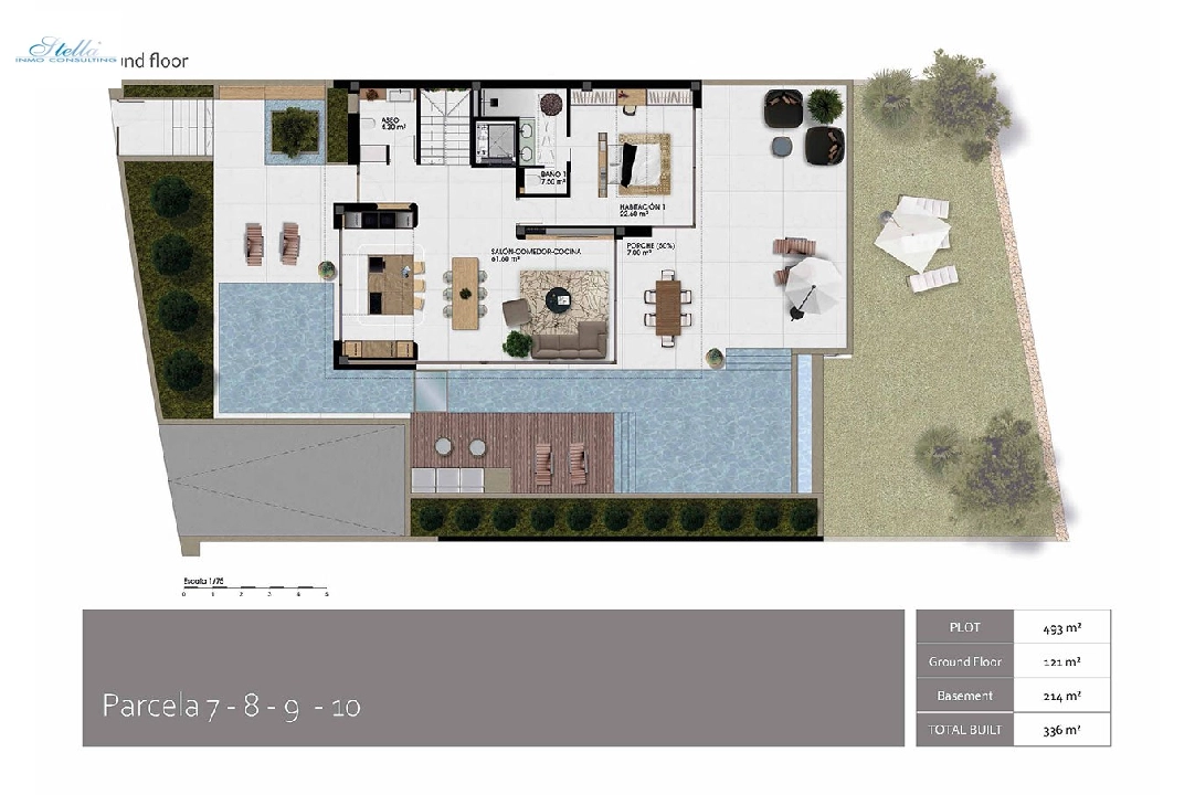 Villa in Finestrat te koop, woonoppervlakte 336 m², Staat Eerste bewoning, Airconditioning, grondstuk 468 m², 3 slapkamer, 3 badkamer, Zwembad, ref.: HA-FIN-390-E01-30