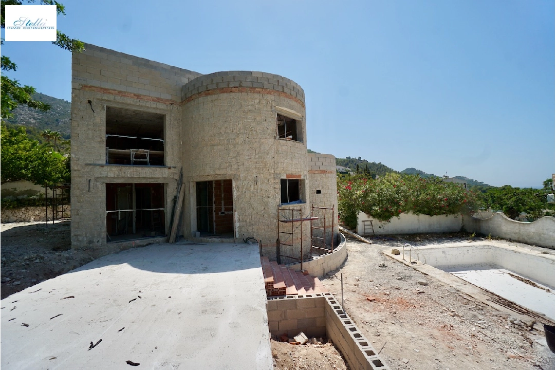 Villa in Benitachell(Moraira Alcasar) te koop, woonoppervlakte 260 m², Airconditioning, grondstuk 1280 m², 4 slapkamer, 3 badkamer, Zwembad, ref.: CA-H-1675-AMB-28