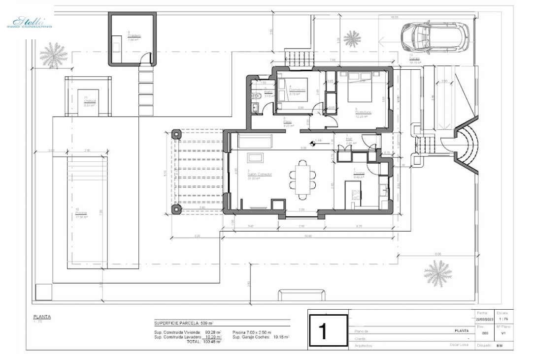 Villa in Polop te koop, woonoppervlakte 107 m², Airconditioning, grondstuk 509 m², 2 slapkamer, 1 badkamer, Zwembad, ref.: BP-7008POL-5