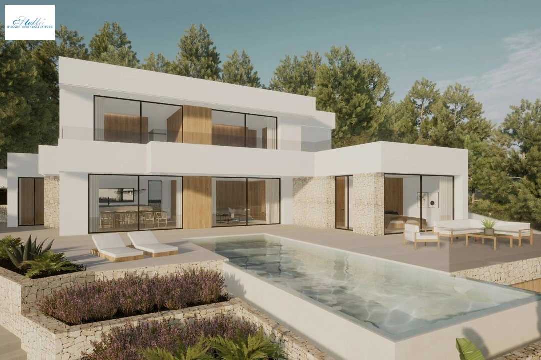 Villa in Moraira(Pla del Mar) te koop, woonoppervlakte 340 m², Bouwjaar 2023, Airconditioning, grondstuk 1070 m², 4 slapkamer, 4 badkamer, Zwembad, ref.: BI-MT.H-787-1