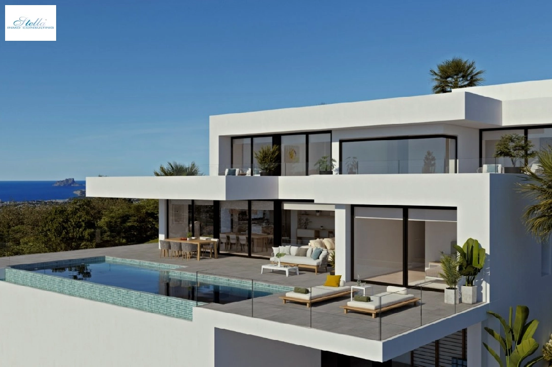 Villa in Benitachell(Cumbre del sol) te koop, woonoppervlakte 783 m², Airconditioning, grondstuk 1087 m², 4 slapkamer, 5 badkamer, Zwembad, ref.: AM-11649DA-3700-1