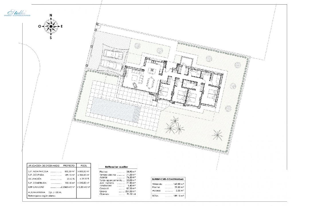 Villa in Calpe(Pla roig) te koop, woonoppervlakte 261 m², Airconditioning, grondstuk 800 m², 4 slapkamer, 3 badkamer, Zwembad, ref.: AM-11812DA-3700-3