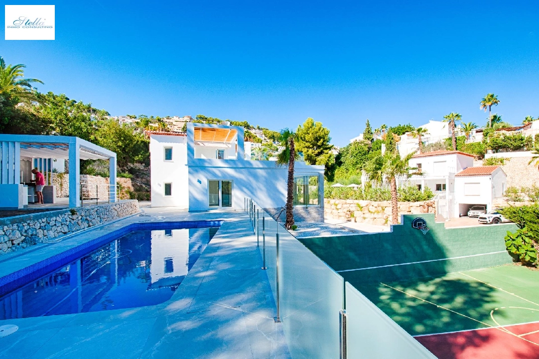 Villa in Moraira(Pinar del abogat) te koop, woonoppervlakte 400 m², Airconditioning, grondstuk 1200 m², 3 slapkamer, 3 badkamer, Zwembad, ref.: AM-12058DA-3700-12