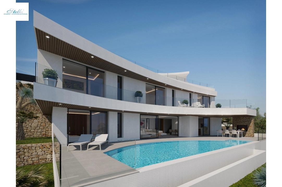 Villa in Calpe(Empedrola) te koop, woonoppervlakte 300 m², Airconditioning, grondstuk 1000 m², 4 slapkamer, 4 badkamer, Zwembad, ref.: AM-12070DA-3700-1
