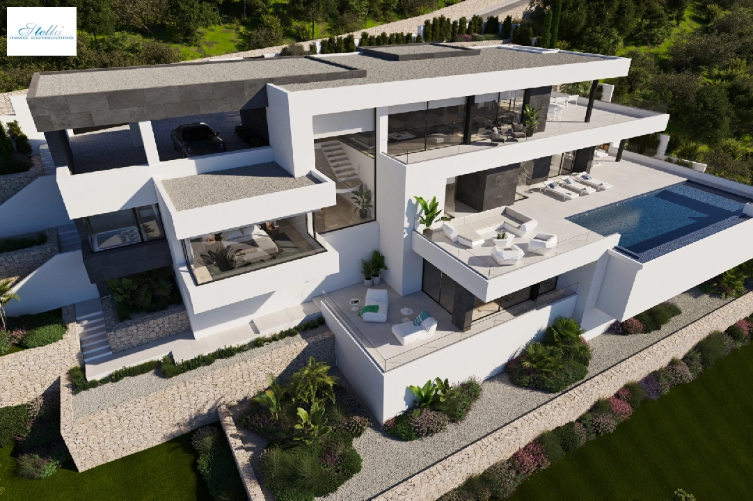 Villa in Cumbre del Sol(Residencial Plus Jazmines) te koop, woonoppervlakte 440 m², grondstuk 1877 m², 3 slapkamer, 5 badkamer, Zwembad, ref.: VA-AJ044-4