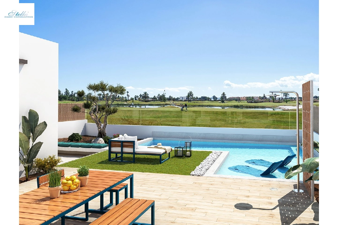 Villa in Los Alcazares te koop, woonoppervlakte 108 m², Staat Eerste bewoning, grondstuk 292 m², 3 slapkamer, 2 badkamer, Zwembad, ref.: HA-LAN-430-E01-4