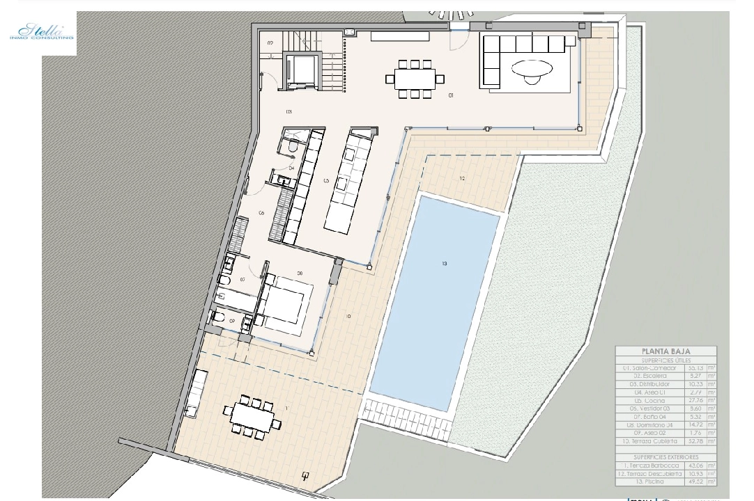 Villa in Altea(Altea Hills) te koop, woonoppervlakte 610 m², Airconditioning, grondstuk 1302 m², 4 slapkamer, 4 badkamer, Zwembad, ref.: BP-3622ALT-27