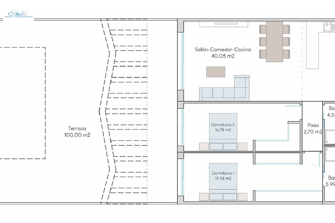 Erdgeschoss Apartment in Finestrat te koop, woonoppervlakte 190 m², Staat Eerste bewoning, 2 slapkamer, 2 badkamer, Zwembad, ref.: HA-FIN-313-A01-10