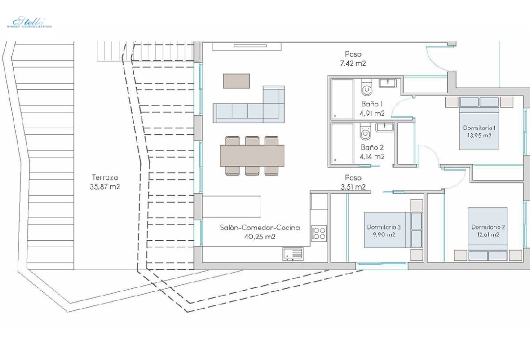 Penthouse Apartment in Finestrat te koop, woonoppervlakte 229 m², Staat Eerste bewoning, 3 slapkamer, 2 badkamer, Zwembad, ref.: HA-FIN-313-A04-10
