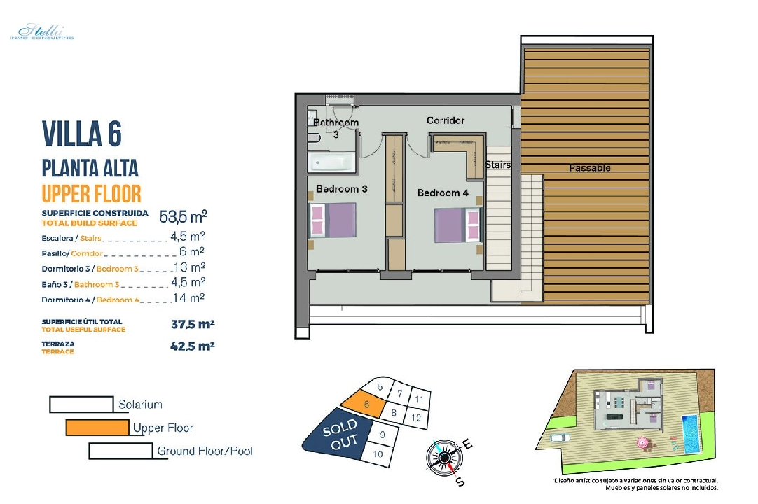 Villa in Finestrat te koop, woonoppervlakte 149 m², Staat Eerste bewoning, grondstuk 346 m², 3 slapkamer, 2 badkamer, Zwembad, ref.: HA-FIN-120-E03-31