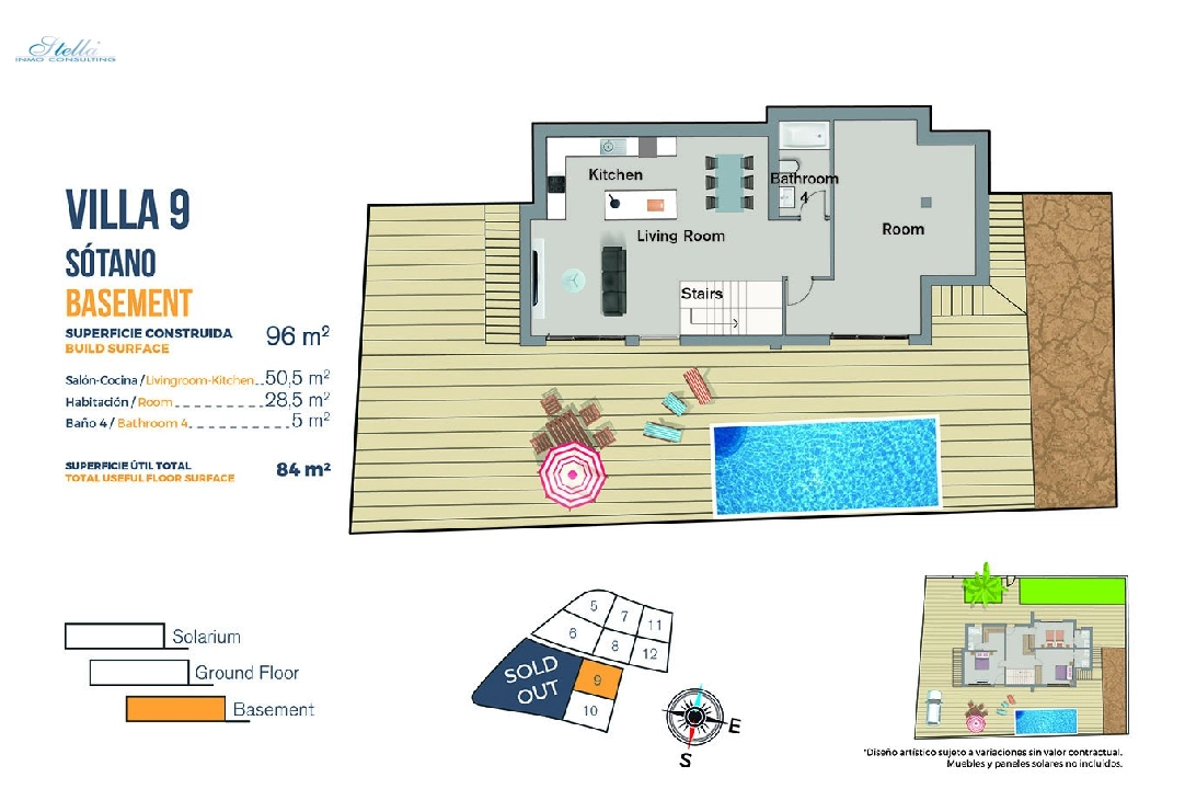 Villa in Finestrat te koop, woonoppervlakte 149 m², Staat Eerste bewoning, grondstuk 346 m², 3 slapkamer, 2 badkamer, Zwembad, ref.: HA-FIN-120-E03-37