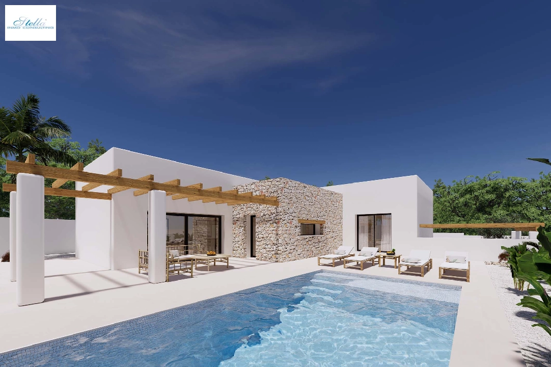 Villa in Moraira(Pinar del Advocat) te koop, woonoppervlakte 196 m², Airconditioning, grondstuk 800 m², 4 slapkamer, 3 badkamer, Zwembad, ref.: CA-H-1705-AMB-1