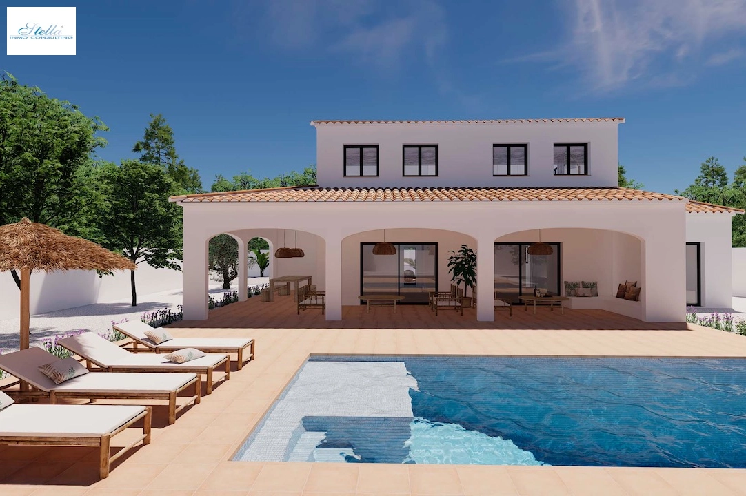 Villa in Moraira(Pinar del Advocat) te koop, woonoppervlakte 248 m², Airconditioning, grondstuk 1050 m², 4 slapkamer, 4 badkamer, Zwembad, ref.: CA-H-1712-AMB-10
