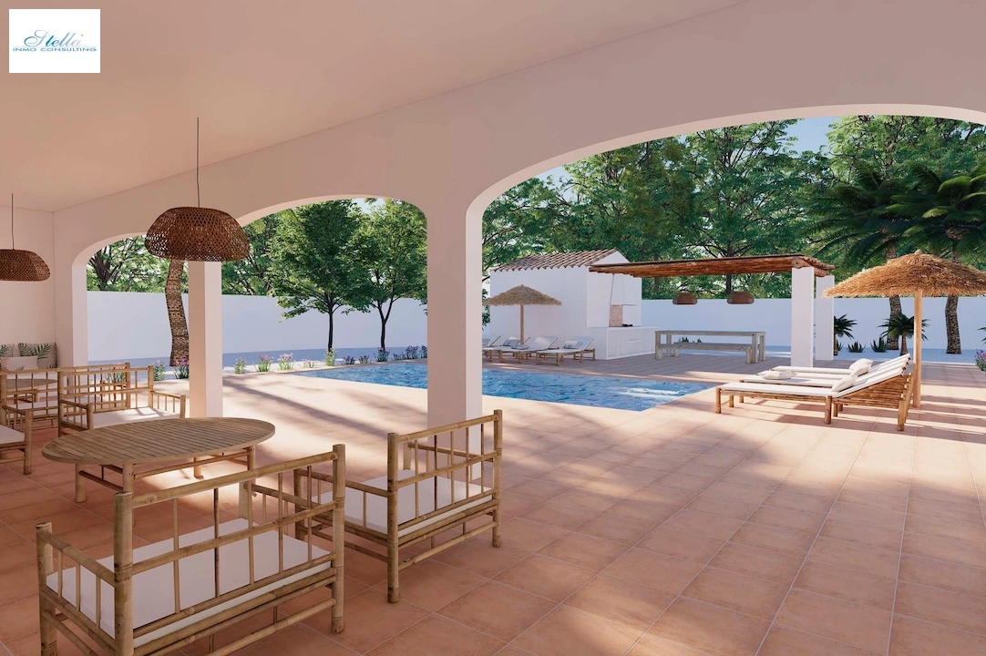 Villa in Moraira(Pinar del Advocat) te koop, woonoppervlakte 248 m², Airconditioning, grondstuk 1050 m², 4 slapkamer, 4 badkamer, Zwembad, ref.: CA-H-1712-AMB-2