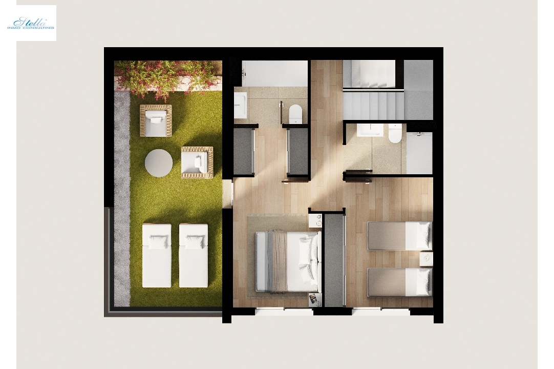 Stadthaus in Finestrat(Balcon de Finestrat) te koop, woonoppervlakte 176 m², grondstuk 318 m², 3 slapkamer, 2 badkamer, Zwembad, ref.: TW-BREEZE-33-16