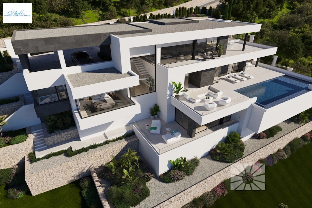 Villa in Benitachell(La Cumbre del Sol) te koop, woonoppervlakte 625 m², Airconditioning, grondstuk 1877 m², 3 slapkamer, 5 badkamer, Zwembad, ref.: CA-H-1722-AMB-1