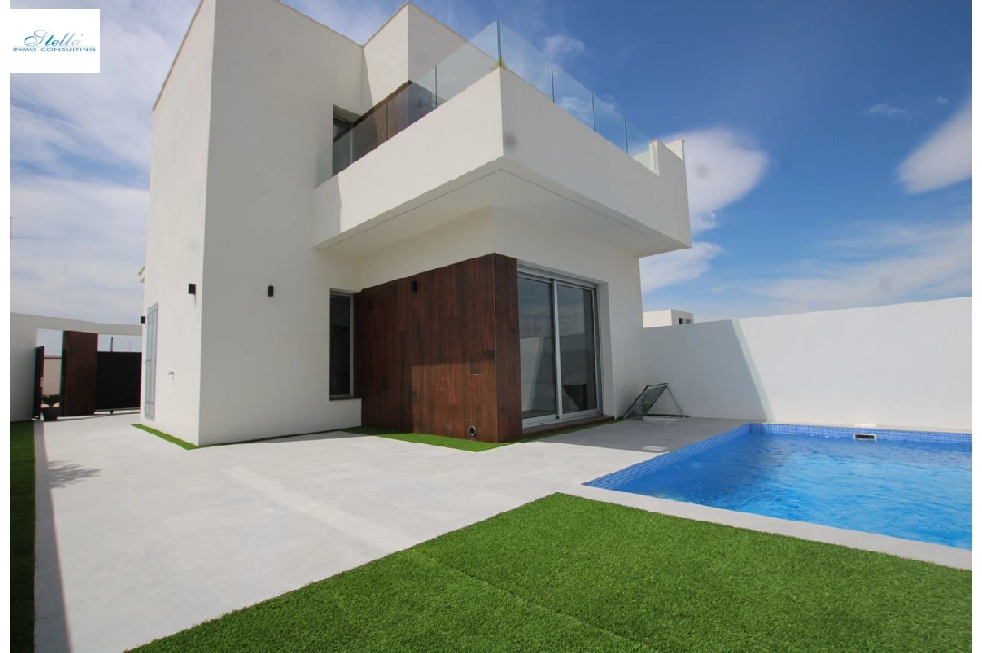 Villa in San Fulgencio te koop, woonoppervlakte 127 m², Staat Eerste bewoning, grondstuk 182 m², 3 slapkamer, 3 badkamer, Zwembad, ref.: HA-SFN-110-E03-1
