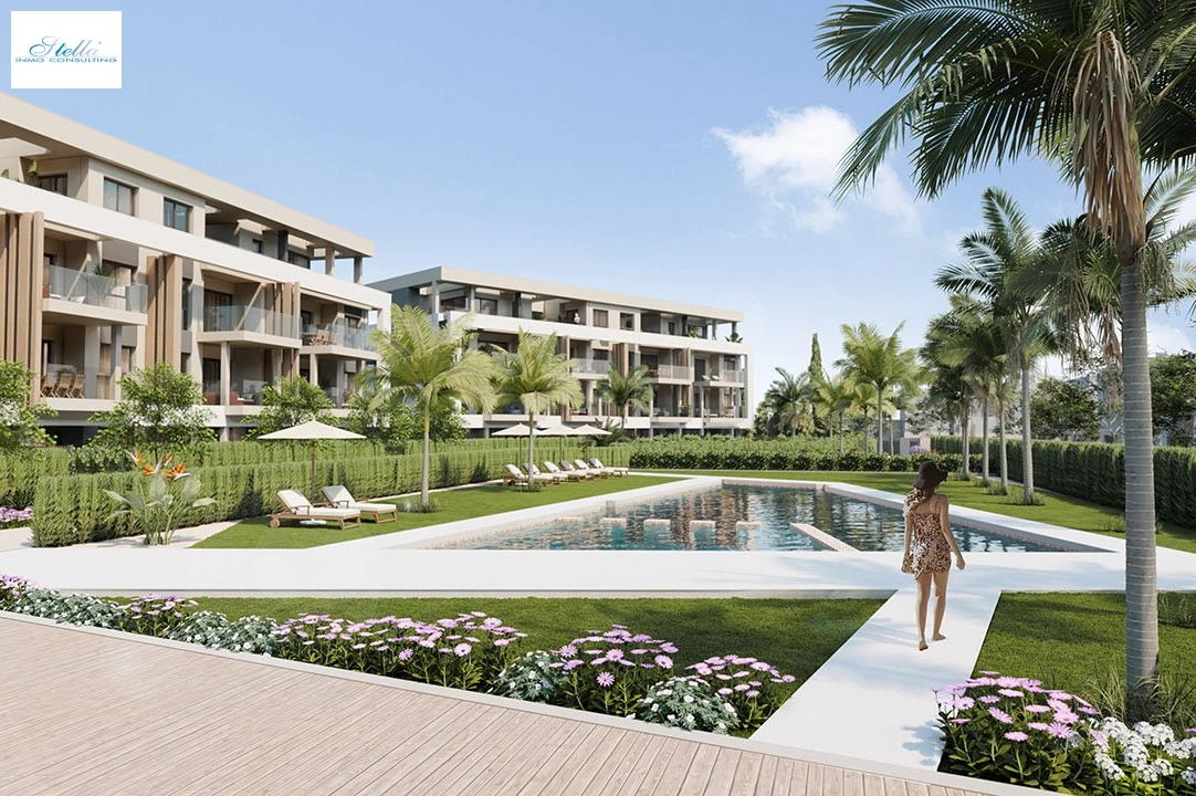 Etagen Apartment in Los Alcazares te koop, woonoppervlakte 125 m², Staat Eerste bewoning, 3 slapkamer, 2 badkamer, Zwembad, ref.: HA-LAN-450-A02-1