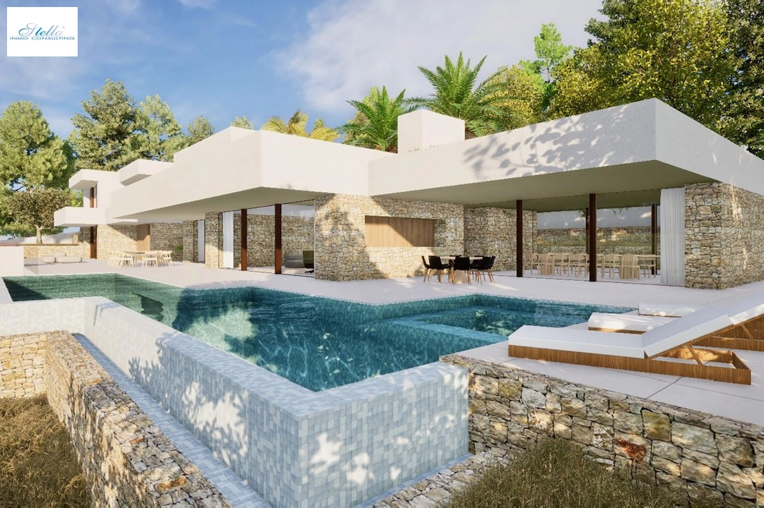 Villa in Moraira(Fanadix) te koop, woonoppervlakte 2264 m², grondstuk 2896 m², 4 slapkamer, 4 badkamer, Zwembad, ref.: CA-H-1746-AMBI-1
