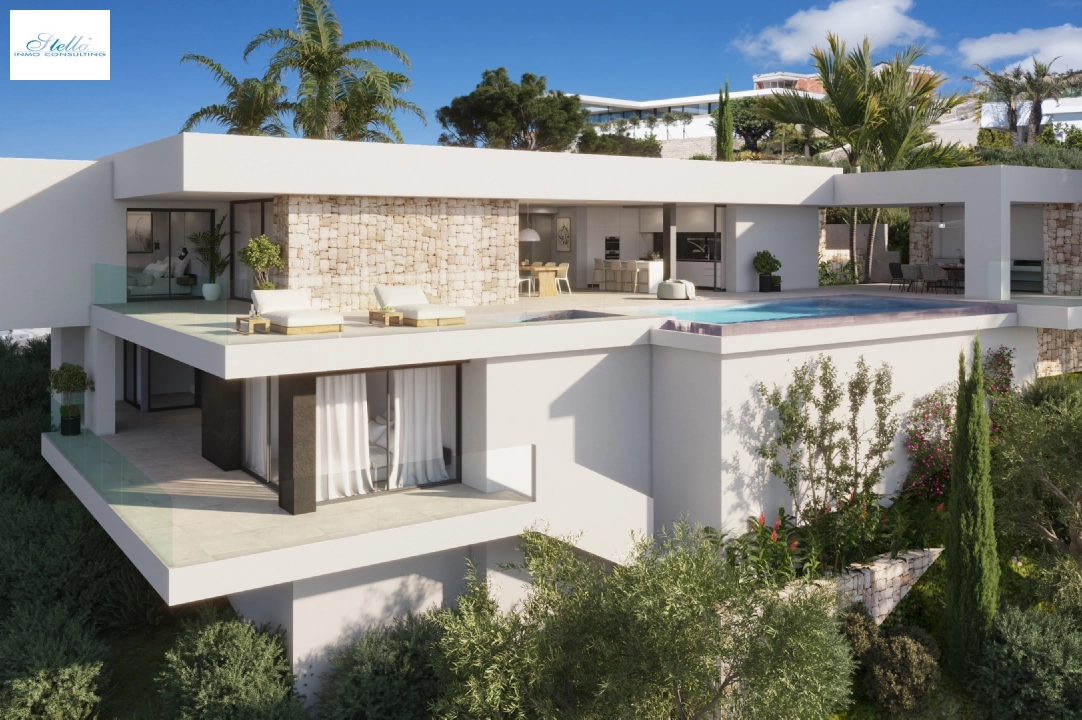Villa in Cumbre del Sol(Cumbre del Sol) te koop, woonoppervlakte 539 m², grondstuk 1086 m², 3 slapkamer, 4 badkamer, Zwembad, ref.: VA-AJ090-8