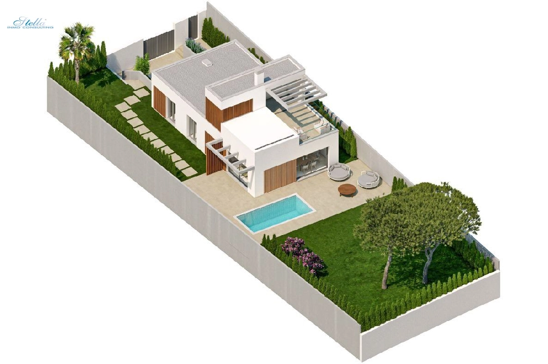 Villa in Finestrat(Finestrat) te koop, woonoppervlakte 151 m², Airconditioning, grondstuk 409 m², 3 slapkamer, 2 badkamer, Zwembad, ref.: AM-1107DA-3700-11