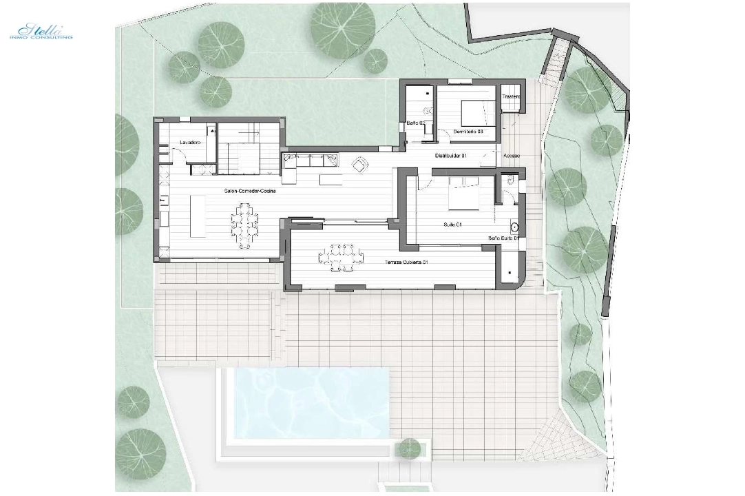 Villa in Altea(La Sierra) te koop, woonoppervlakte 416 m², Airconditioning, grondstuk 1100 m², 4 slapkamer, 4 badkamer, Zwembad, ref.: AM-1229DA-3700-10