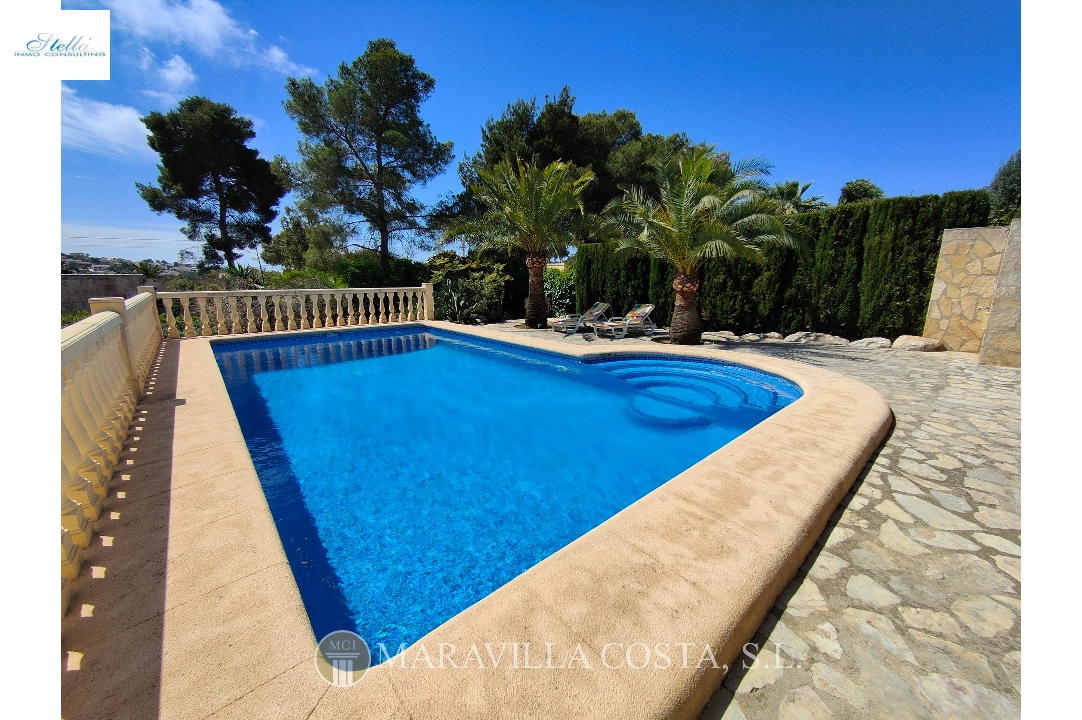 Villa in Javea(Costa Nova) te koop, woonoppervlakte 330 m², Airconditioning, grondstuk 1610 m², 5 slapkamer, 3 badkamer, Zwembad, ref.: MV-M-2500-50