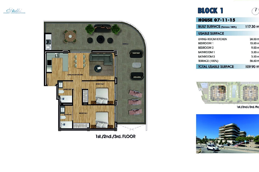 Etagen Apartment in Los Arenales del Sol te koop, woonoppervlakte 117 m², Staat Eerste bewoning, 2 slapkamer, 2 badkamer, Zwembad, ref.: HA-ADN-141-A01-32