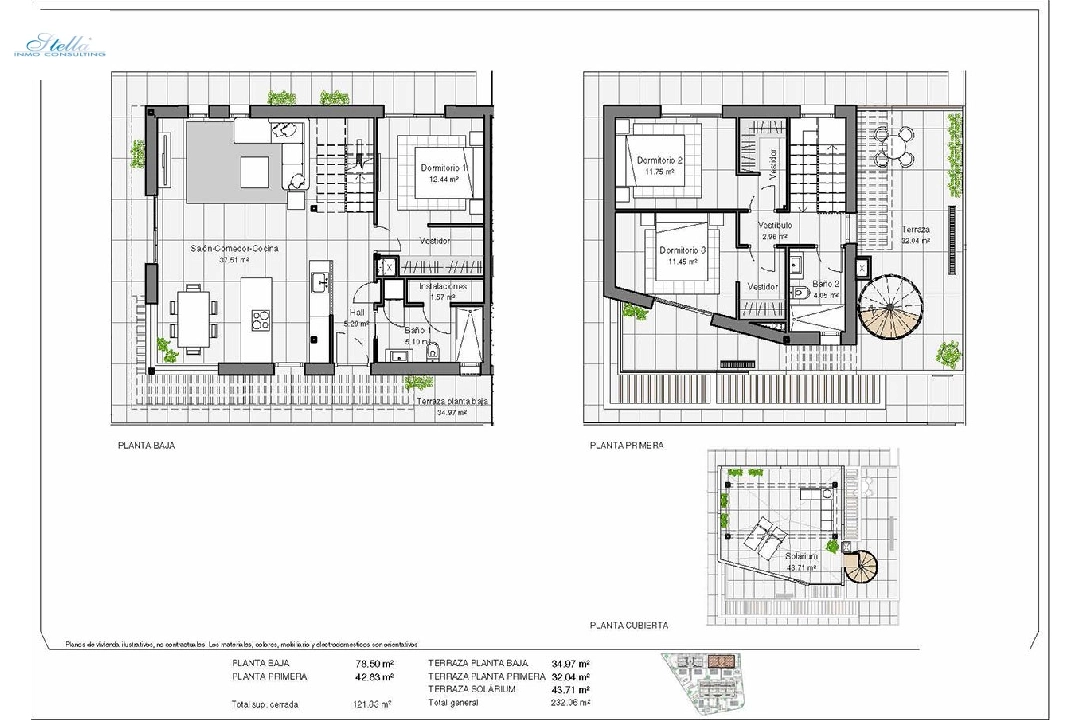 Doppelhaushälfte in Polop te koop, woonoppervlakte 232 m², Staat Eerste bewoning, grondstuk 295 m², 3 slapkamer, 2 badkamer, Zwembad, ref.: HA-PON-300-D02-5