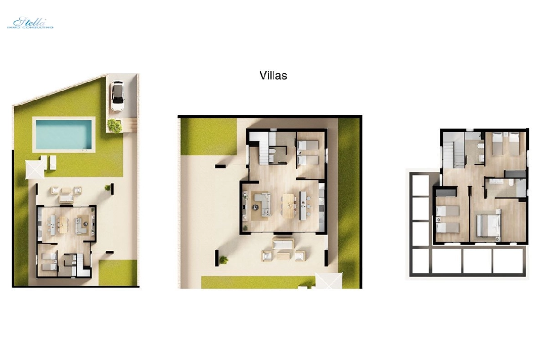 Villa in Finestrat te koop, woonoppervlakte 183 m², Staat Eerste bewoning, Airconditioning, grondstuk 384 m², 4 slapkamer, 2 badkamer, ref.: HA-FIN-380-E01-15