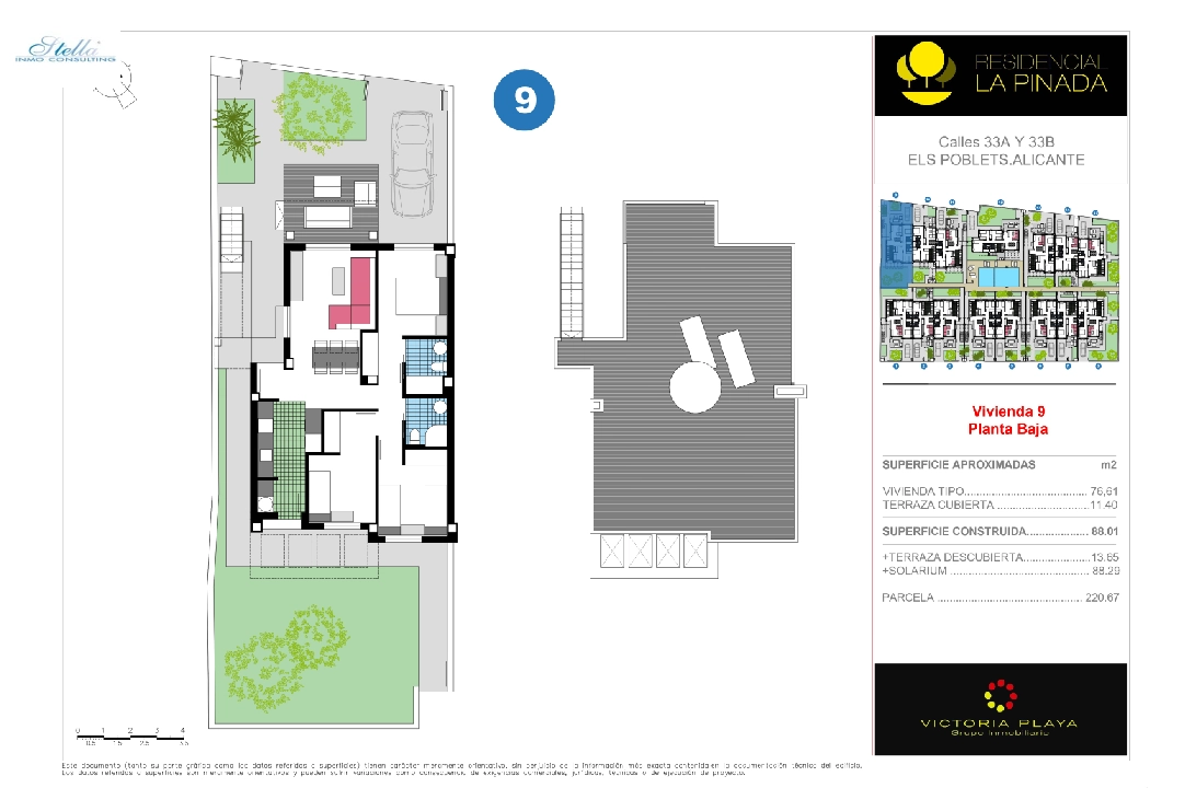 Doppelhaushälfte in Els Poblets te koop, woonoppervlakte 85 m², Bouwjaar 2024, grondstuk 221 m², 3 slapkamer, 2 badkamer, ref.: VP-0823-3