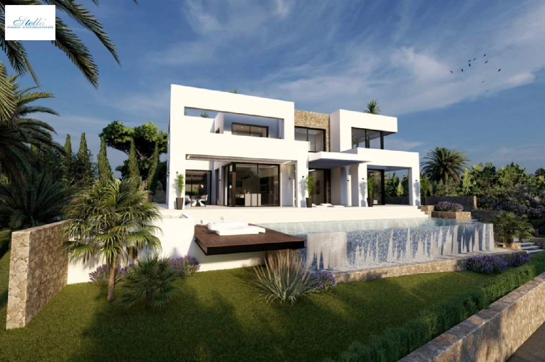 Villa in Benissa(La Fustera) te koop, woonoppervlakte 615 m², Bouwjaar 2023, Airconditioning, grondstuk 1347 m², 4 slapkamer, 3 badkamer, Zwembad, ref.: BI-BE.H-902-13