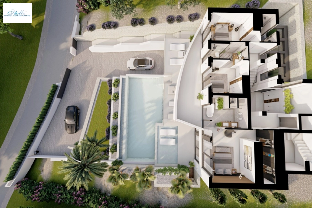 Villa in Altea te koop, woonoppervlakte 540 m², Bouwjaar 2024, Airconditioning, grondstuk 1270 m², 4 slapkamer, 4 badkamer, Zwembad, ref.: BI-AL.H-031-2