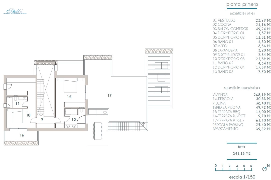 Villa in Moraira te koop, woonoppervlakte 268 m², Airconditioning, grondstuk 800 m², 4 slapkamer, 3 badkamer, Zwembad, ref.: BI-MT.H-793-13