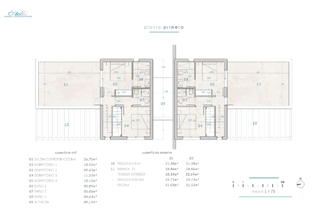 Villa in Benissa te koop, woonoppervlakte 265 m², + KLIMA, Airconditioning, grondstuk 519 m², 4 slapkamer, 3 badkamer, Zwembad, ref.: BI-MT.H-794-16