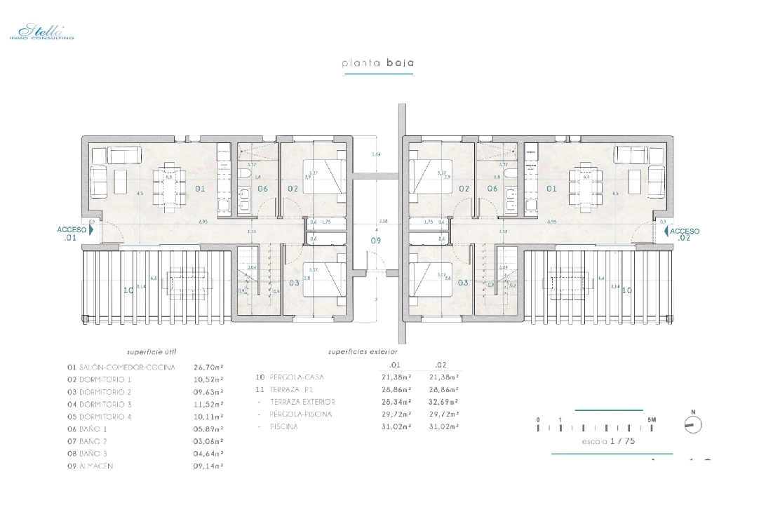 Villa in Benissa te koop, woonoppervlakte 265 m², + KLIMA, Airconditioning, grondstuk 519 m², 4 slapkamer, 3 badkamer, Zwembad, ref.: BI-MT.H-794-17