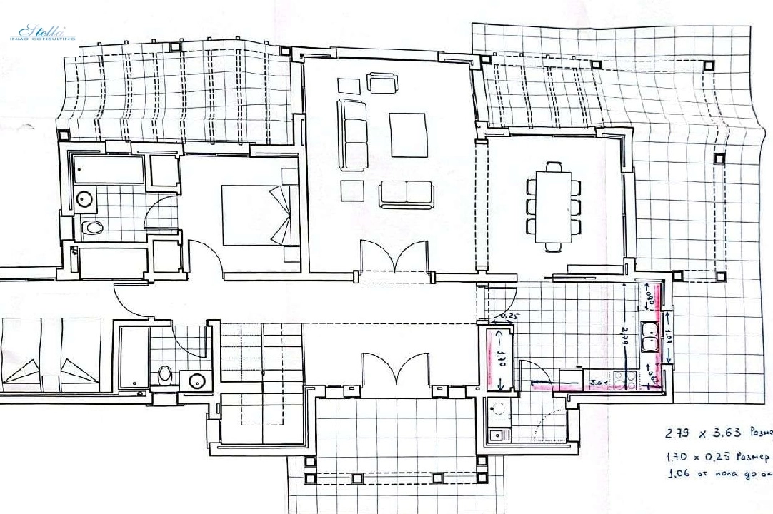 Villa in Javea(Pinosol) te koop, woonoppervlakte 223 m², Airconditioning, grondstuk 1000 m², 4 slapkamer, 4 badkamer, ref.: BP-4387JAV-18