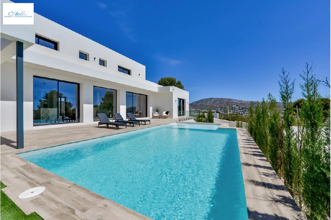 Villa in Moraira(La Sabatera) te koop, woonoppervlakte 259 m², Airconditioning, grondstuk 811 m², 4 slapkamer, 3 badkamer, Zwembad, ref.: CA-H-1766-AMBI-2