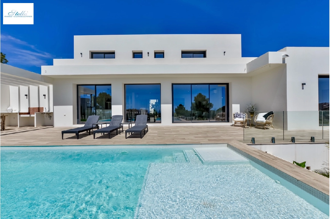 Villa in Moraira(La Sabatera) te koop, woonoppervlakte 259 m², Airconditioning, grondstuk 811 m², 4 slapkamer, 3 badkamer, Zwembad, ref.: CA-H-1766-AMBI-42