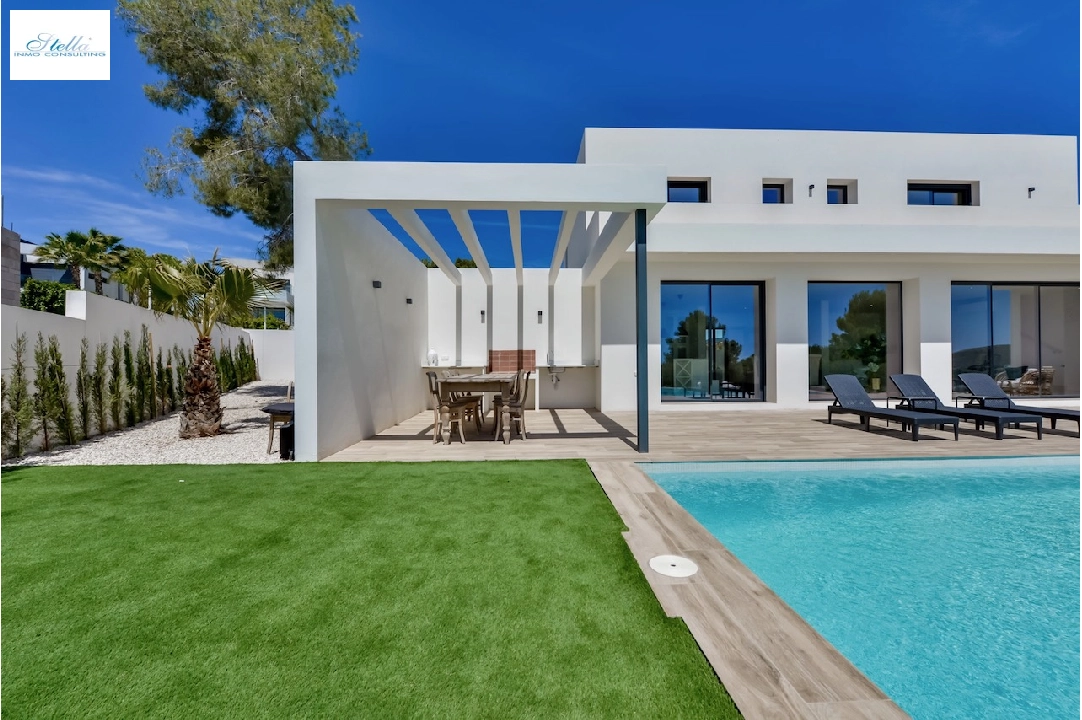 Villa in Moraira(La Sabatera) te koop, woonoppervlakte 259 m², Airconditioning, grondstuk 811 m², 4 slapkamer, 3 badkamer, Zwembad, ref.: CA-H-1766-AMBI-44