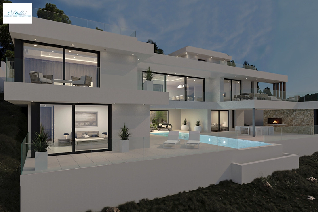 Villa in Calpe(Partida Empedrola) te koop, woonoppervlakte 453 m², Airconditioning, grondstuk 1013 m², 4 slapkamer, 5 badkamer, ref.: BP-4308CAL-3