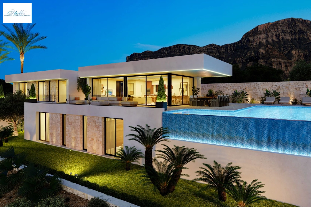 Villa in Denia(San Juan) te koop, woonoppervlakte 322 m², Bouwjaar 2026, + Centrale verwarming, Airconditioning, grondstuk 1600 m², 4 slapkamer, 4 badkamer, Zwembad, ref.: AS-0524-12