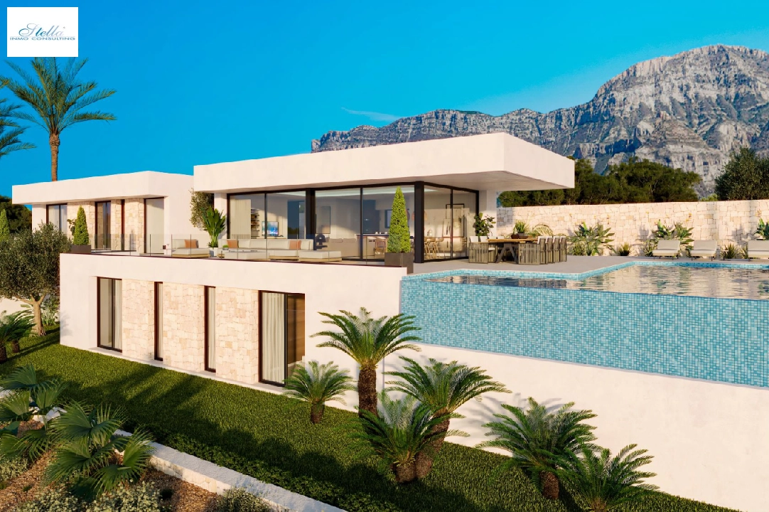 Villa in Denia(San Juan) te koop, woonoppervlakte 322 m², Bouwjaar 2026, + Centrale verwarming, Airconditioning, grondstuk 1600 m², 4 slapkamer, 4 badkamer, Zwembad, ref.: AS-0524-3