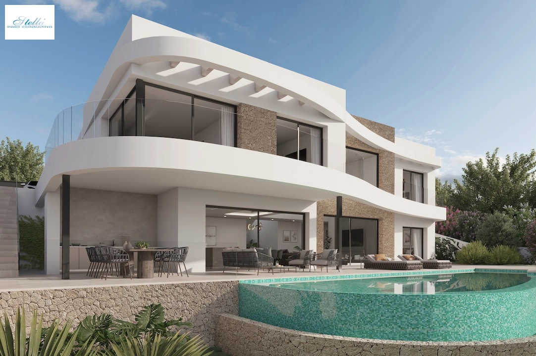 Villa in Moraira(La Sabatera) te koop, woonoppervlakte 185 m², Airconditioning, grondstuk 801 m², 4 slapkamer, 4 badkamer, Zwembad, ref.: CA-H-1786-AMB-3