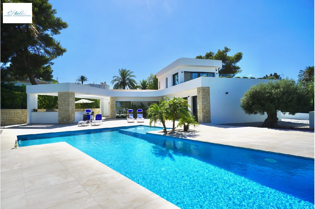 Villa in Javea(Pinosol) te koop, woonoppervlakte 260 m², Staat Eerste bewoning, + Vloerverwarming, Airconditioning, grondstuk 1866 m², 4 slapkamer, 3 badkamer, Zwembad, ref.: CA-H-1790-AMBE-2