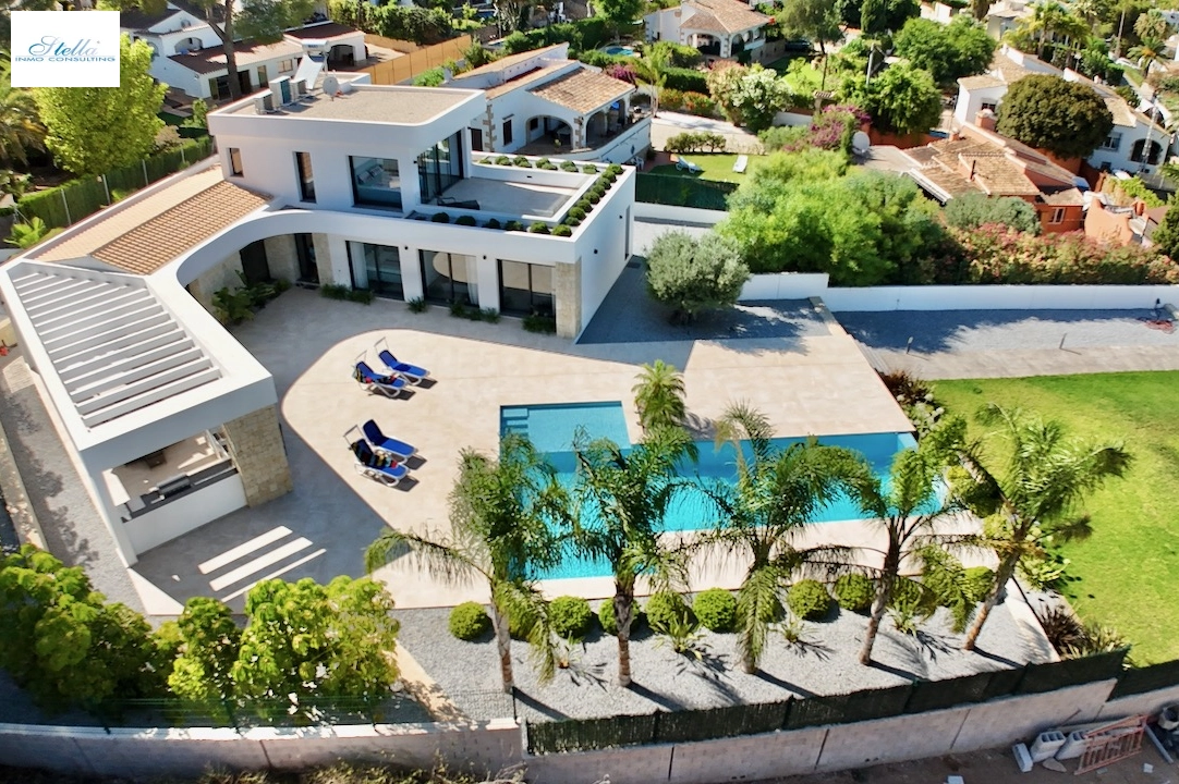 Villa in Javea(Pinosol) te koop, woonoppervlakte 260 m², Staat Eerste bewoning, + Vloerverwarming, Airconditioning, grondstuk 1866 m², 4 slapkamer, 3 badkamer, Zwembad, ref.: CA-H-1790-AMBE-45